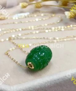 Mặt Dây Lu Thống Ngọc Bích Nephrite Jade (MD166)