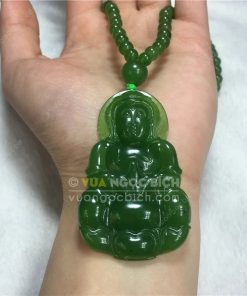 Mặt Dây Phật Quan Âm Ngọc Bích Nephrite Jade (MD170)
