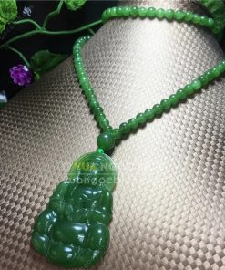 Mặt Dây Phật Quan Âm Ngọc Bích Nephrite Jade (MD170)