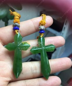 Mặt Dây Thánh Giá Ngọc Bích Nephrite Jade (MD172) 16 Mặt Dây Thánh Giá Ngọc Bích Nephrite Jade (MD172)