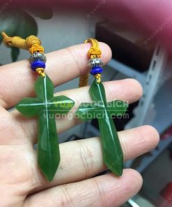 Mặt Dây Thánh Giá Ngọc Bích Nephrite Jade (MD172) 15 Mặt Dây Thánh Giá Ngọc Bích Nephrite Jade (MD172)