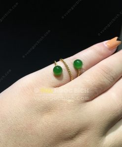 Nhẫn Bi 6mm Ngọc Bích Nephrite Jade (NN067) 19 Nhẫn Bi 6mm Ngọc Bích Nephrite Jade (NN067)