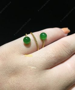 Nhẫn Bi 6mm Ngọc Bích Nephrite Jade (NN067) 17 Nhẫn Bi 6mm Ngọc Bích Nephrite Jade (NN067)