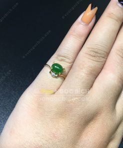 Nhẫn Con Mèo Ngọc Bích Nephrite Jade (NN066)