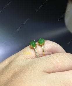 Nhẫn Ngọc Bích Nephrite Jade (NN059) 12 Nhẫn Ngọc Bích Nephrite Jade (NN059)