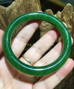 Vòng Tay Bản Liền Ngọc Bích Nephrite Jade (VT032-1)