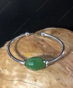 Vòng Tay Lu Thống Ngọc Bích Nephrite Jade (VT059)