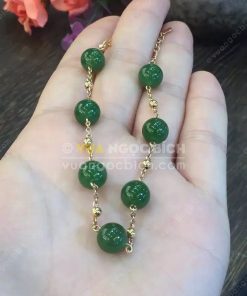 Vòng Tay Ngọc Bích Nephrite Jade 10mm (VT062) 22 Vòng Tay Ngọc Bích Nephrite Jade 10mm (VT062)