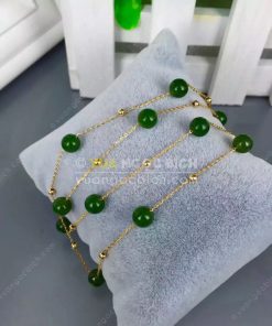 Vòng Tay Ngọc Bích Nephrite Jade 10mm (VT062) 20 Vòng Tay Ngọc Bích Nephrite Jade 10mm (VT062)