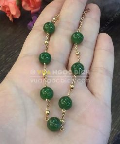 Vòng Tay Ngọc Bích Nephrite Jade 10mm (VT062) 19 Vòng Tay Ngọc Bích Nephrite Jade 10mm (VT062)