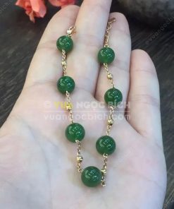 Vòng Tay Ngọc Bích Nephrite Jade 10mm (VT062) 17 Vòng Tay Ngọc Bích Nephrite Jade 10mm (VT062)