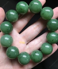 Vòng Tay Ngọc Bích Nephrite Jade 16mm (VT056) 19 Vòng Tay Ngọc Bích Nephrite Jade 16mm (VT056-1)