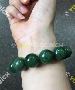 Vòng Tay Ngọc Bích Nephrite Jade 16mm (VT056) 24 Vòng Tay Ngọc Bích Nephrite Jade 16mm (VT056)