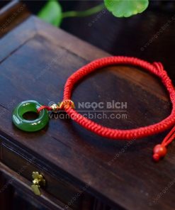 Vòng Tay Đồng Điếu Ngọc Bích Nephrite Jade (VT057) 18 Vòng Tay Đồng Điếu Ngọc Bích Nephrite Jade (VT057)