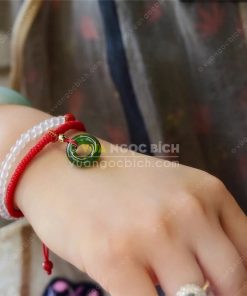 Vòng Tay Đồng Điếu Ngọc Bích Nephrite Jade (VT057) 17 Vòng Tay Đồng Điếu Ngọc Bích Nephrite Jade (VT057)