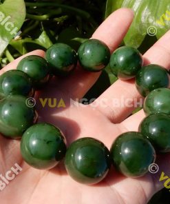 Vòng Tay Ngọc Bích Nephrite Jade 18mm (VT065) 16 Vòng Tay Ngọc Bích Nephrite Jade 18mm (VT065)