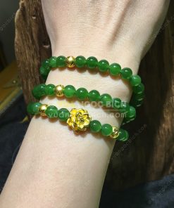 Vòng Tay Ngọc Bích Nephrite Jade 6mm (VT064-1)