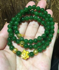 Vòng Tay Ngọc Bích Nephrite Jade 6mm VIP (VT064-2) 13 Vòng Tay Ngọc Bích Nephrite Jade 6mm (VT064-2)