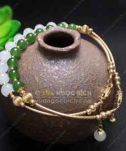 Vòng Tay Ngọc Bích Nephrite Jade 6mm (VT064)