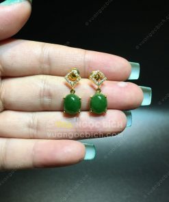 Bông Tai Ngọc Bích Nephrite Jade (BT103) 15 Bông Tai Ngọc Bích Nephrite Jade (BT103)