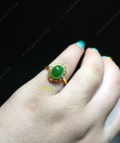 Nhẫn Ngọc Bích Nephrite Jade (NN077) 18 Nhẫn Ngọc Bích Nephrite Jade (NN077)