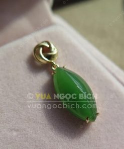 Bông Tai Ngọc Bích Nephrite Jade (VNB-BT197)