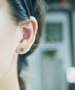 Bông Tai Ngọc Bích Nephrite Jade (VNB-BT199) 16 Bông Tai Ngọc Bích Nephrite Jade (VNB-BT199)