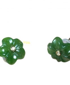 Bông Tai Ngọc Bích Nephrite Jade (VNB-BT201)
