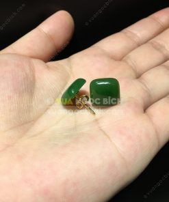 Bông Tai Ngọc Bích Nephrite Jade (VNB-BT203)