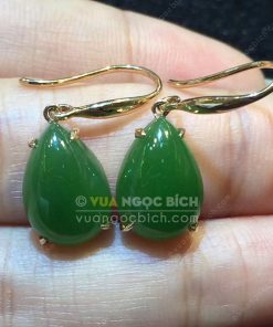 Bông Tai Ngọc Bích Nephrite Jade (VNB-BT204) 21 Bông Tai Ngọc Bích Nephrite Jade (VNB-BT204)