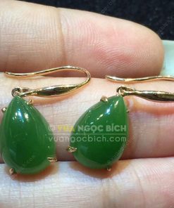 Bông Tai Ngọc Bích Nephrite Jade (VNB-BT204) 19 Bông Tai Ngọc Bích Nephrite Jade (VNB-BT204)