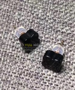 Bông Tai Ngọc Bích Đen Nephrite Jade (VNB-BT202)