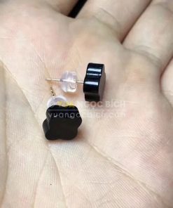 Bông Tai Ngọc Bích Đen Nephrite Jade (VNB-BT202)