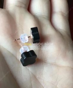 Bông Tai Ngọc Bích Đen Nephrite Jade (VNB-BT202)