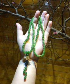 Chuỗi Tràng 108 Hạt Ngọc Bích Nephrite Jade 6mm VIP (VNB-CC094)