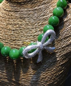 Chuỗi Vòng Cổ Ngọc Bích Nephrite Jade 10mm VIP (VNB-CC088)