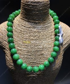 Chuỗi Vòng Cổ Ngọc Bích Nephrite Jade 10mm VIP (VNB-CC088)