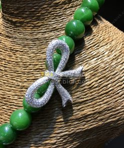 Chuỗi Vòng Cổ Ngọc Bích Nephrite Jade 10mm VIP (VNB-CC088)