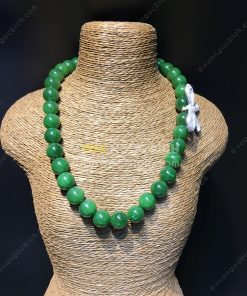 Chuỗi Vòng Cổ Ngọc Bích Nephrite Jade 10mm VIP (VNB-CC088)