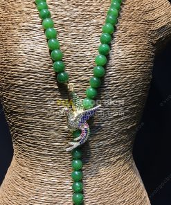 Chuỗi Vòng Cổ Ngọc Bích Nephrite Jade 6mm VIP (VNB-CC089) 22 Chuỗi Vòng Cổ Ngọc Bích Nephrite Jade 6mm VIP (VNB-CC089)