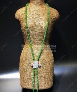Chuỗi Vòng Cổ Ngọc Bích Nephrite Jade 6mm VIP (VNB-CC091) 22 Chuỗi Vòng Cổ Ngọc Bích Nephrite Jade 6mm VIP (VNB-CC091)