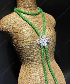 Chuỗi Vòng Cổ Ngọc Bích Nephrite Jade 6mm VIP (VNB-CC091) 26 Chuỗi Vòng Cổ Ngọc Bích Nephrite Jade 6mm VIP (VNB-CC091)