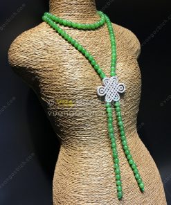 Chuỗi Vòng Cổ Ngọc Bích Nephrite Jade 6mm VIP (VNB-CC091) 25 Chuỗi Vòng Cổ Ngọc Bích Nephrite Jade 6mm VIP (VNB-CC091)