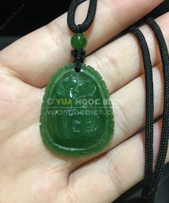 Mặt Dây Chữ Phúc Ngọc Bích Nephrite Jade (VNB-MD226) 18 Mặt Dây Chữ Phúc Ngọc Bích Nephrite Jade (VNB-MD226)
