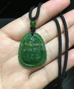 Mặt Dây Chữ Phúc Ngọc Bích Nephrite Jade (VNB-MD226) 17 Mặt Dây Chữ Phúc Ngọc Bích Nephrite Jade (VNB-MD226)