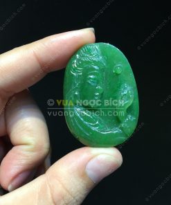 Mặt Dây Phật Bà Quan Âm Ngọc Bích Nephrite Jade VNB-MD213) 15 Mặt Dây Phật Bà Quan Âm Ngọc Bích Nephrite Jade VNB-MD213)