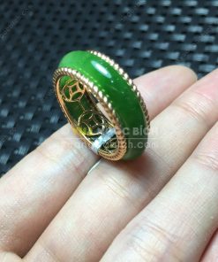Nhẫn Bầu Ngọc Bích Nephrite Jade (VNB-NN048-2) 16 Nhẫn Bầu Ngọc Bích Nephrite Jade (VNB-NN048-2)