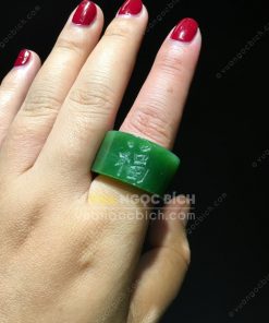 Nhẫn Càn Long Ngọc Bích Nephrite Jade VIP (VNB-NN036-1) 20 Nhẫn Càn Long Ngọc Bích Nephrite Jade VIP (VNB-NN036-1)