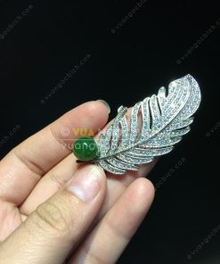 Trâm Cài Áo Ngọc Bích Nephrite Jade (VNB-TCA005) 14 Trâm Cài Áo Ngọc Bích Nephrite Jade (VNB-TCA005)