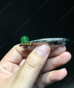 Trâm Cài Áo Ngọc Bích Nephrite Jade (VNB-TCA005) 16 Trâm Cài Áo Ngọc Bích Nephrite Jade (VNB-TCA005)